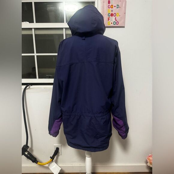 Vintage Patagonia Mountain StormBlue Dark Green inside Parka Rain Jacket SizeM - Picture 2 of 5